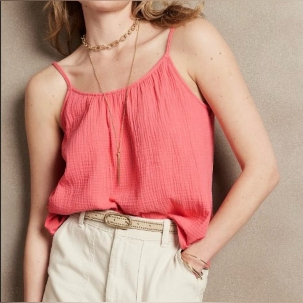 Banana Republic Coral Spaghetti Strap Camisole